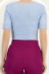Bluza dama din lurex albastru deschis cu maneca scurta mulata cu decolteu cazut - StarShinerS 5 - StarShinerS.ro