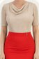 Bluza dama din lurex crem cu maneca scurta mulata cu decolteu cazut - StarShinerS 3 - StarShinerS.ro