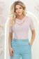 Bluza dama din lurex roz deschis cu maneca scurta mulata cu decolteu cazut - StarShinerS 1 - StarShinerS.ro
