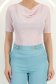 Bluza dama din lurex roz deschis cu maneca scurta mulata cu decolteu cazut - StarShinerS 5 - StarShinerS.ro