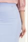 Sukně z mírně elastického světle modrého materiálu ve střihu tužky s vysokým pasem - StarShinerS 6 - StarShinerS.cz