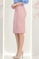 Fusta din stofa roz pudra tip creion cu talie inalta - StarShinerS 3 - StarShinerS.ro