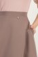 Fusta din stofa mocha midi in clos cu buzunare - StarShinerS 5 - StarShinerS.ro