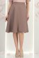 Fusta din stofa mocha midi in clos cu buzunare - StarShinerS 7 - StarShinerS.ro