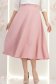 Fusta din stofa roz pudra midi in clos - StarShinerS 4 - StarShinerS.ro