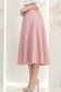 Fusta din stofa roz pudra midi in clos - StarShinerS 3 - StarShinerS.ro