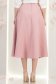 Fusta din stofa roz pudra midi in clos - StarShinerS 5 - StarShinerS.ro