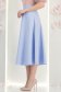 Fusta din stofa albastru deschis  midi in clos - StarShinerS 3 - StarShinerS.ro