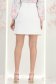 Fusta din stofa ivoire scurta cu un croi in A si nasturi aurii decorativi - StarShinerS 5 - StarShinerS.ro