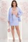 Bluza din voal roz pudra cu croi larg si decolteu cazut- StarShinerS 2 - StarShinerS.ro