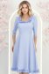 StarShinerS světle modrá šaty zvonový skleník přes koleno elastická látka 3 - StarShinerS.cz