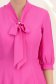 Rochie din voal fuchsia midi in clos cu guler tip esarfa - StarShinerS 5 - StarShinerS.ro