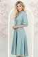 Rochie din material fluid mint midi in clos cu guler tip esarfa - StarShinerS 3 - StarShinerS.ro