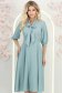 Rochie din material fluid mint midi in clos cu guler tip esarfa - StarShinerS 2 - StarShinerS.ro
