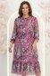 Rochie zmeura midi in clos cu elastic in talie si curea detasabila - StarShinerS 1 - StarShinerS.ro
