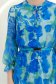 Rochie din viscoza albastra midi in clos cu elastic in talie si curea detasabila - StarShinerS 4 - StarShinerS.ro