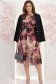 Rochie zmeura midi in clos cu elastic in talie si curea detasabila - StarShinerS 2 - StarShinerS.ro
