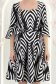 Rochie din stofa neagra pana la genunchi in clos cu volanase la maneca - StarShinerS 5 - StarShinerS.ro