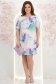 Rochie din stofa lila scurta cu un croi larg si maneci bufante - StarShinerS 1 - StarShinerS.ro