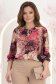 Bluza din viscoza roz cu croi larg cu volanase la maneca - StarShinerS 1 - StarShinerS.ro