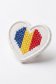 Brosa din stofa cu detalii brodate - StarShinerS 2 - StarShinerS.ro