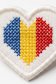 Brosa din stofa cu detalii brodate - StarShinerS 3 - StarShinerS.ro