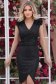 Rochie din crep neagra pana la genunchi petrecuta tip creion cu volanase - StarShinerS 1 - StarShinerS.ro