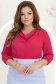 Bluza din voal fuchsia cu croi larg si decolteu cazut- StarShinerS 1 - StarShinerS.ro