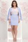Bluza dama din viscoza crem imprimata cu un croi larg si maneci bufante - StarShinerS 2 - StarShinerS.ro