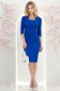 StarShinerS modrá šaty typ tužky po kolena modal 3 - StarShinerS.cz