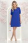 Rochie din stofa albastra scurta cu croi larg si guler - StarShinerS 3 - StarShinerS.ro