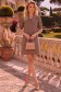 Rochie din stofa mocha scurta cu croi larg si guler - StarShinerS 1 - StarShinerS.ro