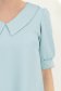 Rochie din stofa mint scurta cu croi larg si guler- StarShinerS 5 - StarShinerS.ro