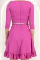 Rochie din jersey roz scurta in clos cu accesoriu tip curea - StarShinerS 6 - StarShinerS.ro