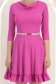 Rochie din jersey roz scurta in clos cu accesoriu tip curea - StarShinerS 5 - StarShinerS.ro