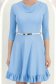 Rochie din jersey albastru deschis scurta in clos cu accesoriu tip curea - StarShinerS 5 - StarShinerS.ro