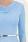 Rochie din jersey albastru deschis scurta in clos cu accesoriu tip curea - StarShinerS 4 - StarShinerS.ro