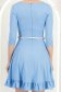 Rochie din jersey albastru deschis scurta in clos cu accesoriu tip curea - StarShinerS 6 - StarShinerS.ro