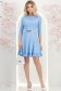 Rochie din jersey albastru deschis scurta in clos cu accesoriu tip curea - StarShinerS 3 - StarShinerS.ro