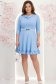 Rochie din jersey albastru deschis scurta in clos cu accesoriu tip curea - StarShinerS 1 - StarShinerS.ro