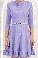 Rochie din jersey lila scurta in clos cu accesoriu tip curea - StarShinerS 5 - StarShinerS.ro