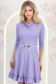 Rochie din jersey lila scurta in clos cu accesoriu tip curea - StarShinerS 1 - StarShinerS.ro