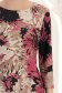 Rochie din jersey roz pana la genunchi cu un croi drept si imprimeu - StarShinerS 4 - StarShinerS.ro