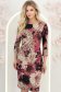 Rochie din jersey roz pana la genunchi cu un croi drept si imprimeu - StarShinerS 1 - StarShinerS.ro