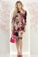 Rochie din jersey roz pana la genunchi cu un croi drept si imprimeu - StarShinerS 3 - StarShinerS.ro