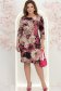 Rochie din jersey roz pana la genunchi cu un croi drept si imprimeu - StarShinerS 4 - StarShinerS.ro