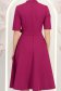 Rochie din stofa zmeura midi in clos cu brosa detasabila - StarShinerS 7 - StarShinerS.ro