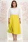 Fusta din stofa verde lime midi in clos - StarShinerS 1 - StarShinerS.ro