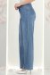 Blugi albastri lungi straight fit cu talie inalta si buzunare laterale 4 - StarShinerS.ro