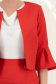 Sacou din stofa rosie cu un croi drept si mâneci tip clopot - StarShinerS 5 - StarShinerS.ro